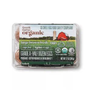 Organic Cage-Free Grade A Large Brown Eggs