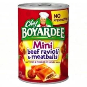 Chef Boyardee Mini Beef Ravioli & Meatballs Soup – Canned