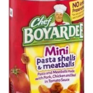 Chef Boyardee Mini Pasta Shells & Meatballs Soup – Canned