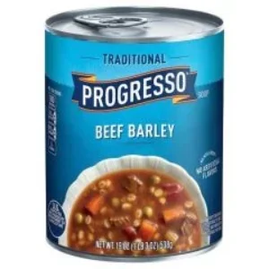 Traditional Progresso Beef Barley Soup – Canned