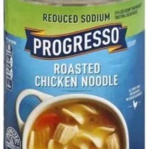 Reduced Sodium Progresso Roasted Chicken Noodle Soup – Canned