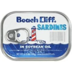 Beach Cliff Sardines in Soybean Oil