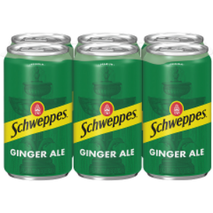 Schweppes Ginger Ale Soda – 6pk Canned